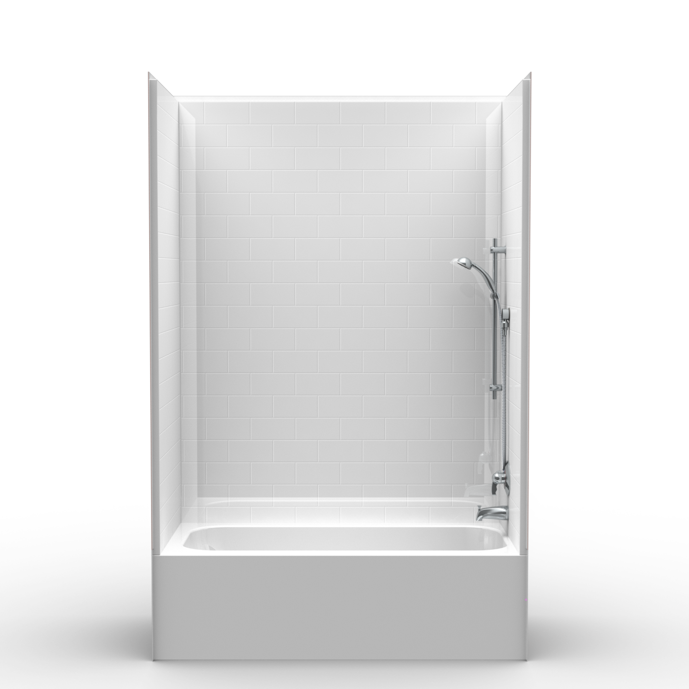 Single Piece Tub Shower 60 X 32 72, Fiberglass Bathtub Shower Enclosures