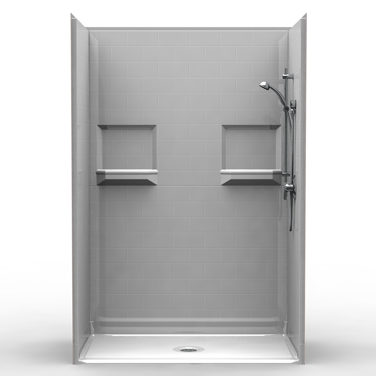 Shower Beveled Threshold, 54 Bathtub Shower Combo