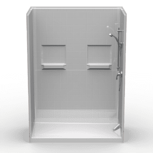 60"X32" Multi-Piece Shower | Curbed | RealTile - 5LRS6032BSD3T**