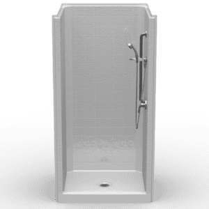 42.25"X38" Single-Piece Shower | Curbed | Center Shower | Compliant | Classic Tile - LCS4238CP*