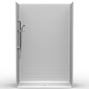 60"X30" Multi-Piece Shower | Accessible | Center Shower | RealTile - 5XRS6029B*