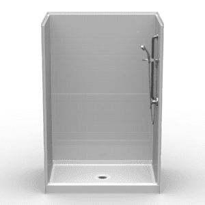 54"X36" Multi-Piece Shower | Curbed | Compliant | Subway Tile 4x8 - 5LBS5436FB.V2**