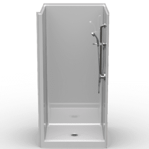 42.5"X38" Single-Piece Shower | Curbed | Center Shower | Compliant | Smoothwall - LSS4038CP*