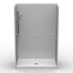 54"X30" Multi-Piece Shower | Curbed | Subway Tile 4x8 - 5LBS5430FB.V2**