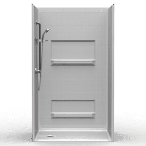 48"X34" Multi-Piece Shower | Accessible | End Shower | RealTile - 4LRS4834E*