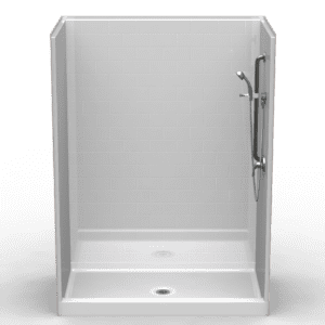 60"X34" Multi-Piece Shower | Curbed | Center Shower | End Shower | Compliant | Subway Tile 4x8 - 5LBS6034FB.V2*