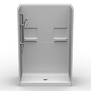 54"X30" Multi-Piece Shower | Curbed | Subway Tile 4x8 - 5LBS5430.V2**