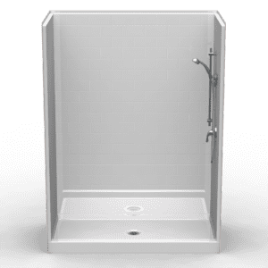60"X30" Multi-Piece Shower | Curbed | Center Shower | End Shower | Subway Tile 4x8 - 5LBS6030FB.V2*