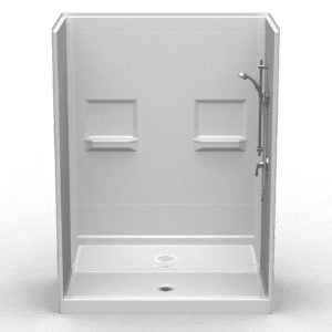 60"X30" Multi-Piece Shower | Curbed | Center Shower | End Shower | Subway Tile 4x8 - 5LBS6030.V2*