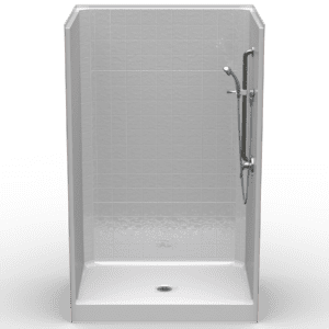 50"X38" Single-Piece Shower | Curbed | Center Shower | Compliant | Classic Tile - LCS5038CP*