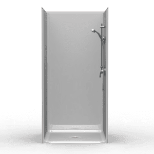 38"X38" Single-Piece Shower | Accessible | Center Shower | Smoothwall - LSS3838B*
