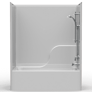 60"X32" Single-Piece Tub-Shower | Tub | End Tub | Smoothwall - LSTS6032CP*