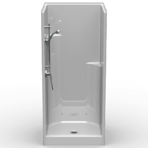 36"X36" Single-Piece Shower | Curbed | Center Shower | Smoothwall - LSS3636CP*