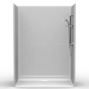60"X36" Multi-Piece Shower | Accessible | Rear Shower | Compliant | Subway Tile 4x8 - 5LBS6036FBR*