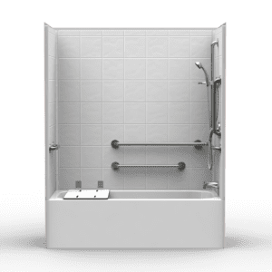 60"X30" Multi-Piece Tub-Shower | Tub | End Tub | Compliant | Eight Inch Tile - 4ETSF6030A17.V2*