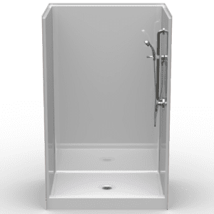 50.5"X38" Single-Piece Shower | Curbed | Center Shower | Compliant | Smoothwall - LSS5038CP*