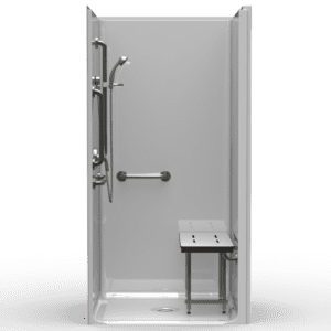 40.25"X38" Single-Piece Shower | Accessible | Center Shower | Compliant | Smoothwall - LSS4038A*