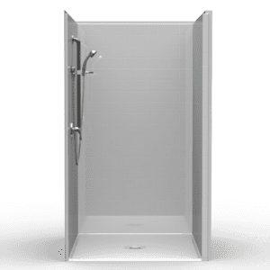 46"X52" Single-Piece Shower | Accessible | Center Shower | Compliant | Subway Tile 4x8 - LBS24652B*