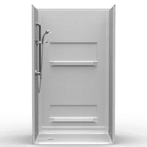 48"X34" Multi-Piece Shower | Accessible | End Shower | Subway Tile 4x8 - 4LBS4834E*