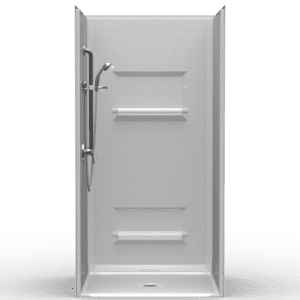 42"X36" Multi-Piece Shower | Accessible | Center Shower | Compliant | Subway Tile 4x8 - 4LBS4236B*