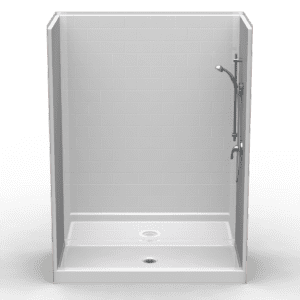 60"X32" Multi-Piece Shower | Curbed | Compliant | Subway Tile 4x8 - 5LBS6032FB.V2**