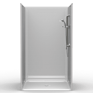 48"X48" Multi-Piece Shower | Accessible | Curbed | Center Shower | Subway Tile 4x8 - 4LBS4848FB.V2*