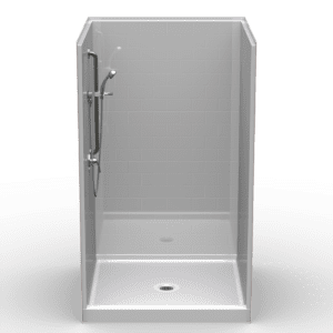 48"X48" Multi-Piece Shower | Curbed | Subway Tile 4x8 - 4LBS4848FB.V2**
