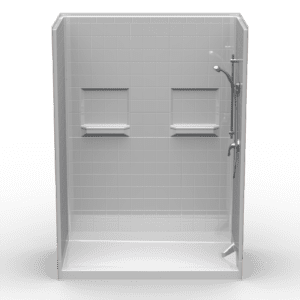 60"X30" Multi-Piece Shower | Curbed | RealTile - 5LRS6030BSD25T**