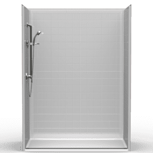 60"X36" Multi-Piece Shower | Accessible | Front Trench | Compliant | RealTile - 5LRS26036FB.V3*