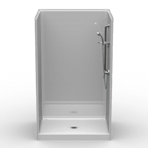 48"X36" Multi-Piece Shower | Curbed | Center Shower | Subway Tile 4x8 - 4LBS4836FB.V2*