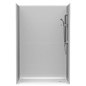54"X30" Multi-Piece Shower | Accessible | End Shower | Subway Tile 4x8 - 5LBS5430FBE*