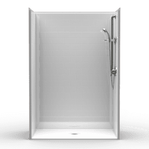 54"X36.5" Single-Piece Shower | Accessible | Center Shower | Compliant | Subway Tile 4x8 - LBS5436B*