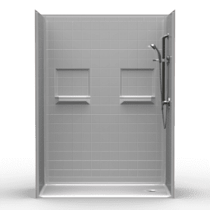 60"X30" Multi-Piece Shower | Accessible | End Shower | RealTile - 5LRS6030E*