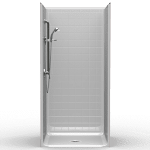38.5"X37.25" Multi-Piece Shower | Accessible | Curbed | Center Shower | RealTile - 4LRS3838FB.V2*