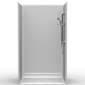 48"X43" Multi-Piece Shower | Accessible | Center Shower | Subway Tile 4x8 - 4LBS4842FB*