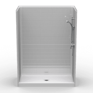 60"X30" Multi-Piece Shower | Curbed | RealTile - 5LRS6030FB.V2**