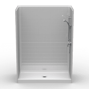 60"X30" Multi-Piece Shower | Curbed | Center Shower | End Shower | RealTile - 5LRS6030FB.V2*