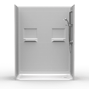 63"X31.5" Multi-Piece Shower | Accessible | End Shower | Subway Tile 4x8 - 5LBS6331ISE*