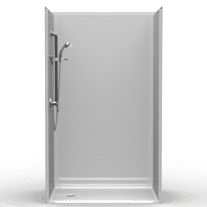 48"X34" Multi-Piece Shower | Accessible | End Shower | Subway Tile 4x8 - 4LBS4834FBE*