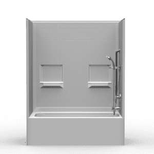 60"X32" Multi-Piece Tub-Shower | Tub | End Tub | Subway Tile 4x8 - 4BTS6032.V2*