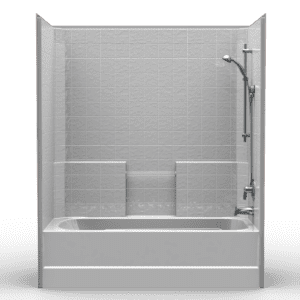 60"X32" Single-Piece Tub-Shower | Tub | End Tub | Classic Tile - CTS6032CP*