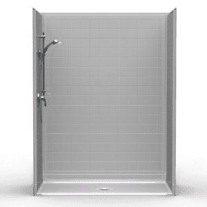60"X30" Multi-Piece Shower | Accessible | Center Shower | End Shower | RealTile - 5LRS6030FB*