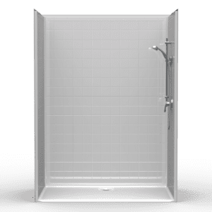 60"X36" Multi-Piece Shower | Accessible | 375 | Compliant | RealTile - 5LRS6036R**