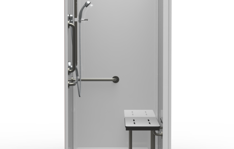 40.5″X37.25″ Multi-Piece Shower | Accessible | Front Trench | Compliant | Smoothwall – 4LSS24038A.V3*